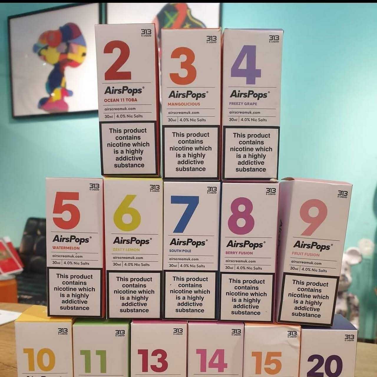 英國 高端正品 AirsCream 313 數字系列 小煙油 30ML:圖片 4